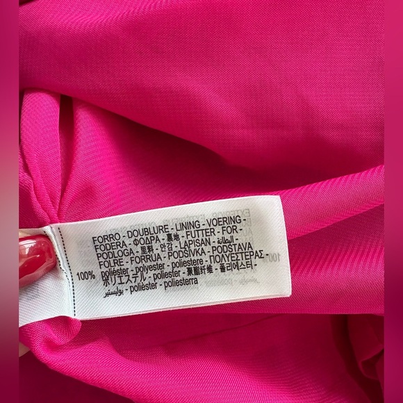 Zara fushia Petal Textured Fitted Statement Jacket – Size Medium - Picture 10 of 13